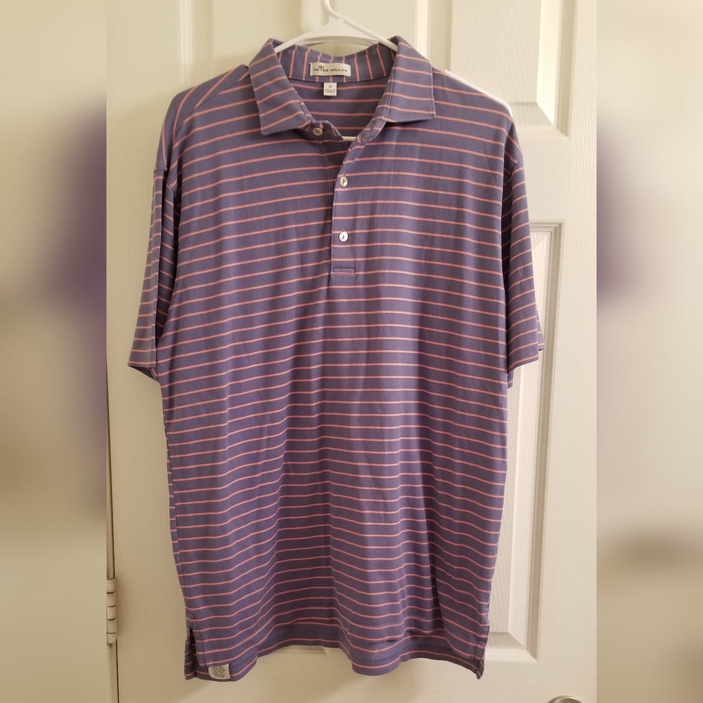 GREAT CONDITION PETER MILLAR POLO SZ MED RETAIL $98.00